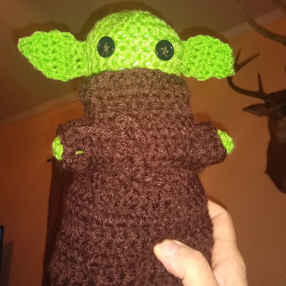 Crochet baby Yoda Doll 5 inches long